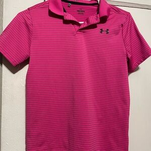 Under Armour Vibrant Pink Polo Shirt